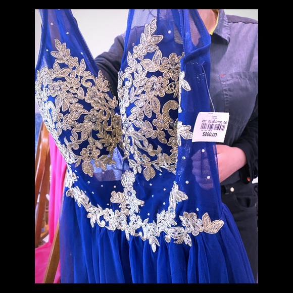 ๐HP๐ NWT 50% Jc size 9 blue cocktail party - Picture 3 of 10